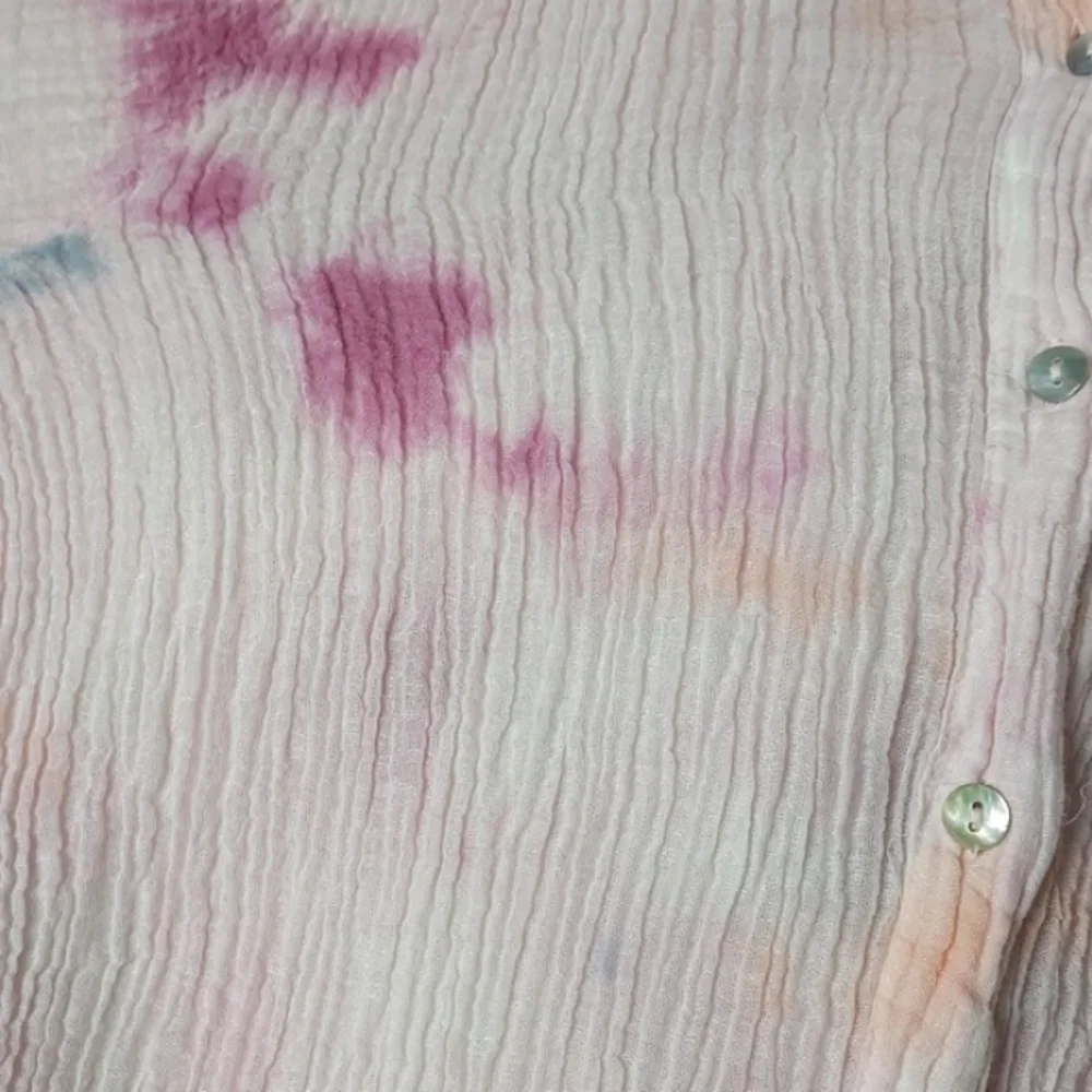 Free People Happiest Morning Button Down Dress Linen Cotton Medium